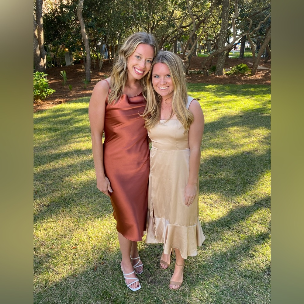 Petal & Pup Satin Midi Dress - Picture 4 of 7